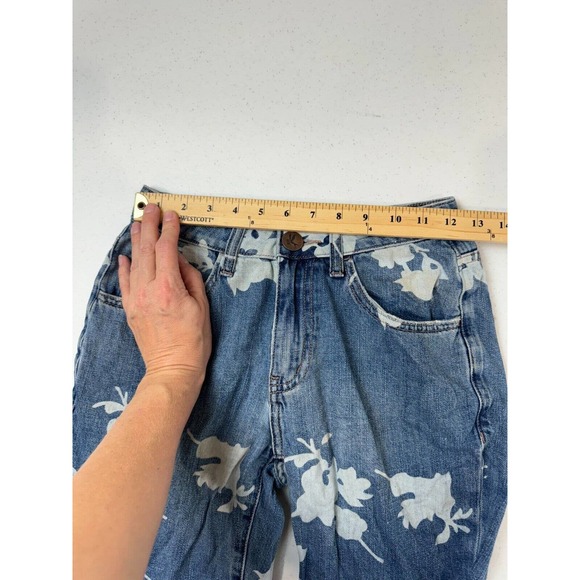 One Teaspoon Womens Awesome Baggies Jean Sz 23 Havana Floral High Waist Straight - Picture 10 of 16